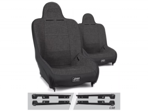 Jeep Wrangler JK Seats Kit (Pair) - PRP Seats - Premier - Gray Jeep Wrangler JK Seats Kit (Pair) - PRP Seats - Premier - Gray